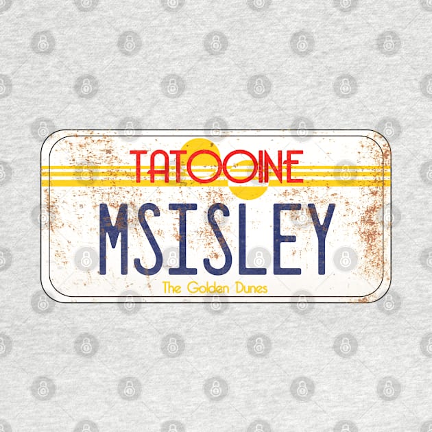 Tatooine License Plate by Meat Beat